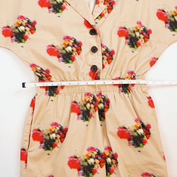 Adam Lippes Blurry Floral Short Sleeve Romper - Size 2 - EUC - Picture 7 of 8